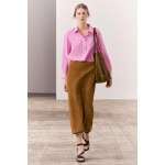 SUEDE LEATHER SKIRT ZW COLLECTION