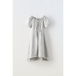 RUCHED SHIMMERY DRESS