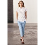 ZW COLLECTION KNOTTED POPLIN SHIRT