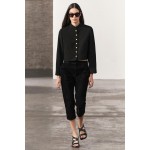 BUTTONED CROPPED JACKET ZW COLLECTION