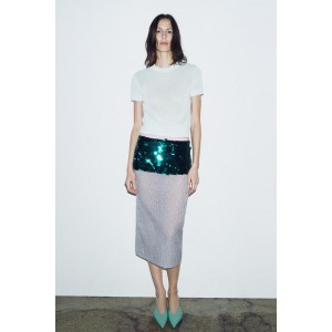 CONTRAST SEQUIN SKIRT LIMITED EDITION