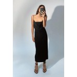 STRAPPY FLUID CREPE DRESS