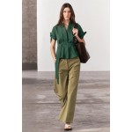 BELTED PLEATED SHIRT ZW COLLECTION