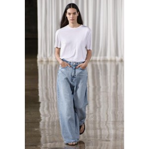 ZW COLLECTION RELAXED MID WAIST WIDE LEG JEANS