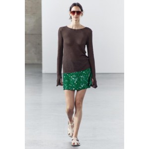 SEQUIN MINI SKIRT ZW COLLECTION