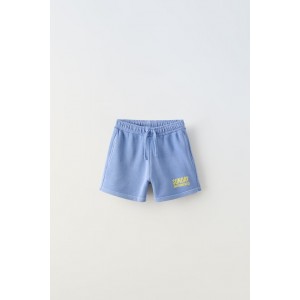 PLUSH SHORTS WITH TEXT