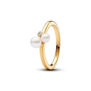 Duo Treated Freshwater Cultured Pearls Ring - Pandora Shine