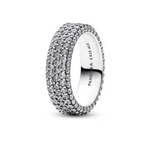 Timeless Pave Triple-row Ring
