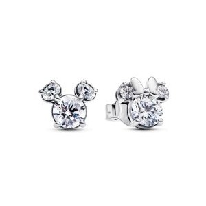 Disney, Mickey Mouse & Minnie Mouse Sparkling Stud Earrings