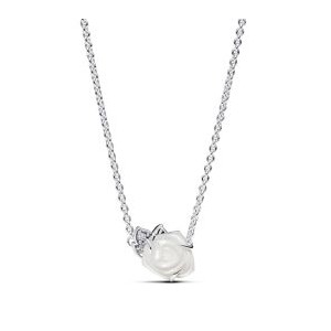 White Rose in Bloom Collier Necklace