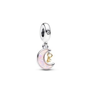Key & Moon Dangle Charm - Pandora Shine