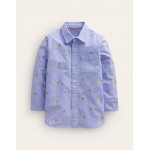 Embroidered Oxford Shirt - Blue Bunny Embroidery