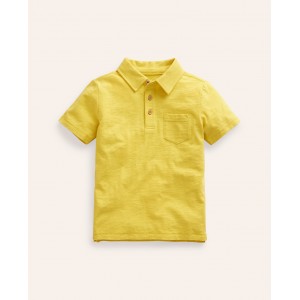 Slubbed-Jersey Polo Shirt - Lemon Yellow