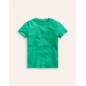 Washed Slub T-shirt - Jade Green