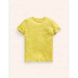 Washed Slub T-shirt - Zest Yellow