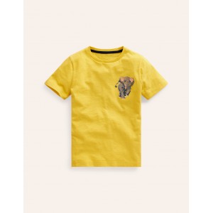 Superstitch Logo T-Shirt - Zest Yellow Elephant