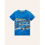 Glow and Foil T-shirt - Greek Blue Fish