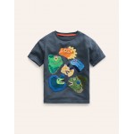 Joyful Animal T-shirt - Robot Blue Iguanas