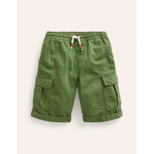 Garment Dye Cargo Shorts - Safari Green