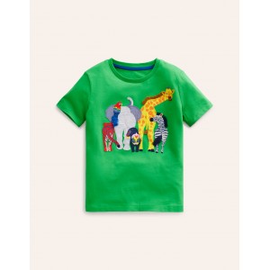 Funny Animal T-shirt - Sapling Green Animals