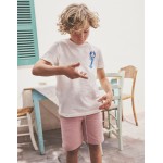Printed Educational T-shirt - Ivory Crustaceans