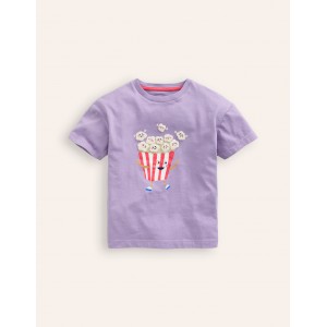 Boucle Relaxed T-shirt - Misty Lavender Popcorn