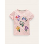 Printed Graphic T-Shirt - Provence Dusty Pink Flowers