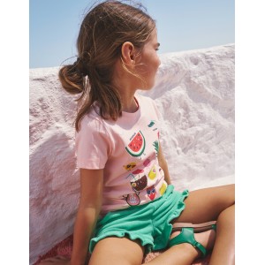 Printed Graphic T-Shirt - Provence Dusty Pink Fruit