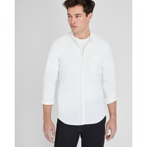 Long Sleeve Pique Oxford Knit Shirt