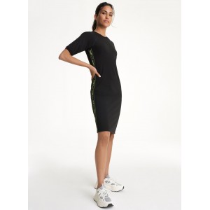 BODYCON DRESS WITH LOGO TAPING