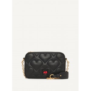 HEART OF NY QUILTED CAMERA BAG WITH CHAIN