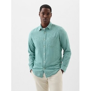 Linen-Blend Shirt in Standard Fit