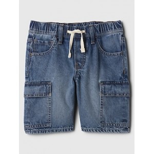 Kids Denim Pull-On Cargo Shorts