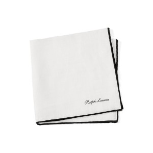 Tipped Linen Pocket Square