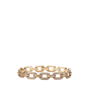 Pave Diamond Rose Gold Chain Bracelet