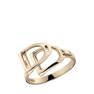 Rose Gold Double-Stirrup Ring