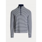 Striped Jersey Quarter-Zip Pullover