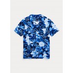 Custom Slim Fit Floral Terry Camp Shirt