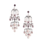 Pearl & Crystal Chandelier Earrings