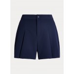 Four-Way-Stretch Pleated Short