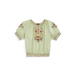 Embroidered Cotton Voile Blouse