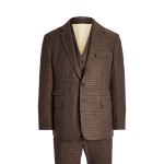 Kent Hand-Tailored Plaid 3-Piece Suit