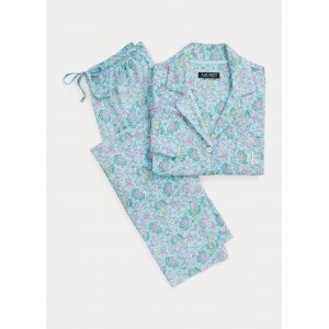 Floral Cotton-Blend Jersey Sleep Set