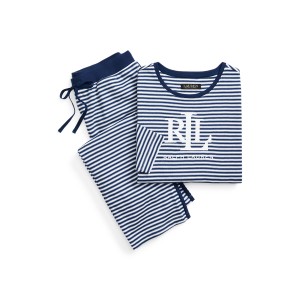 Logo Striped Interlock Pajama Set