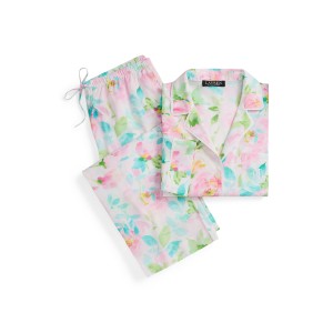 Floral Cotton-Blend Lawn Capri Sleep Set