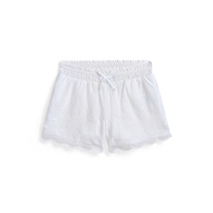 Eyelet-Embroidered Cotton Voile Short