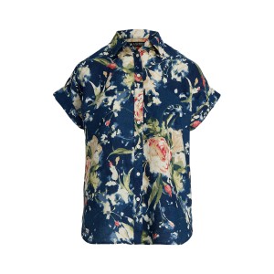 Relaxed Fit Floral Short-Sleeve Shirt