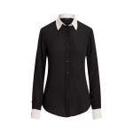 Classic Fit Two-Tone Georgette Shirt
