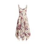Floral Linen Sleeveless Dress