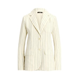 Striped Cotton-Blend Blazer